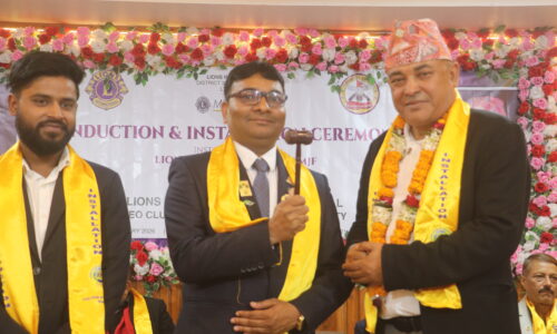 लायन्स क्लब अफ विराटनगर ग्लोबलमा हलुवाईको नेतृत्व: ३२ सदस्यीय कार्यसमितिले सम्हाल्यो पदभार