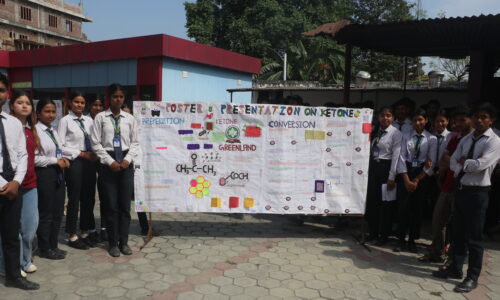 रसायनशास्त्रलाई प्रयोगात्मक बनाउँदै ग्रिनल्याण्ड कलेज: विद्यार्थीबीच ‘अर्गानिक रियाक्सन’ प्रतिस्पर्धा