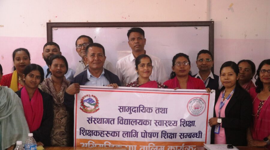 कटहरीमा ७७ शिक्षकलाई पोषण सम्बन्धि अभिमुखीकरण: सन् २०३० सम्म ‘पोषण मैत्री’ गाउँपालिका बनाउने लक्ष्य