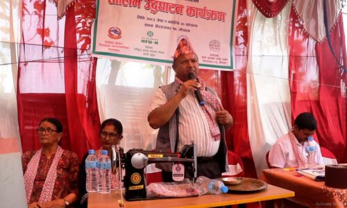सीपसँग जोडिँदै अपाङ्गता भएका व्यक्ति : विराटनगरमा जुत्ता–चप्पल बनाउने तालिम सुरु